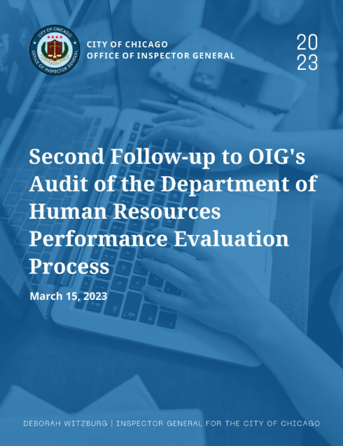 Second Follow-up to OIG’s Audit of DHR Performance Evaluation Process - publication cover