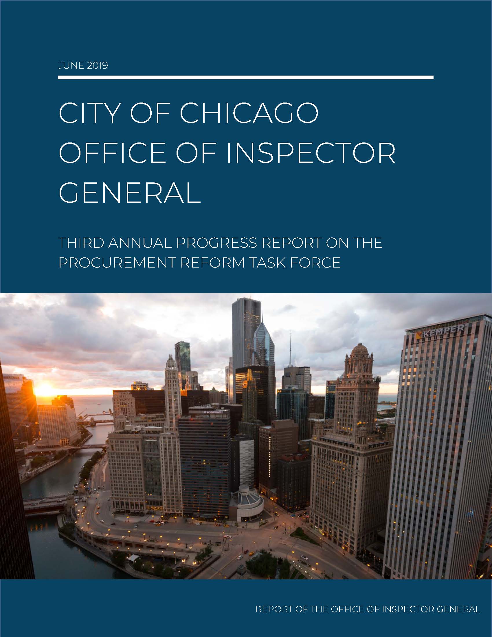 Third Annual Progress Report on the Procurement Reform Task Force - publication cover