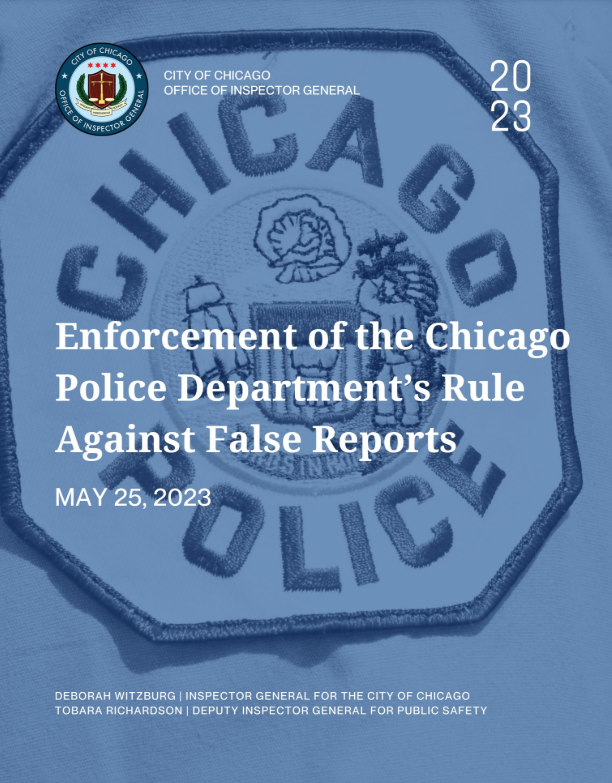 Enforcement of the Chicago Police Department’s Rule Against False Reports - publication cover