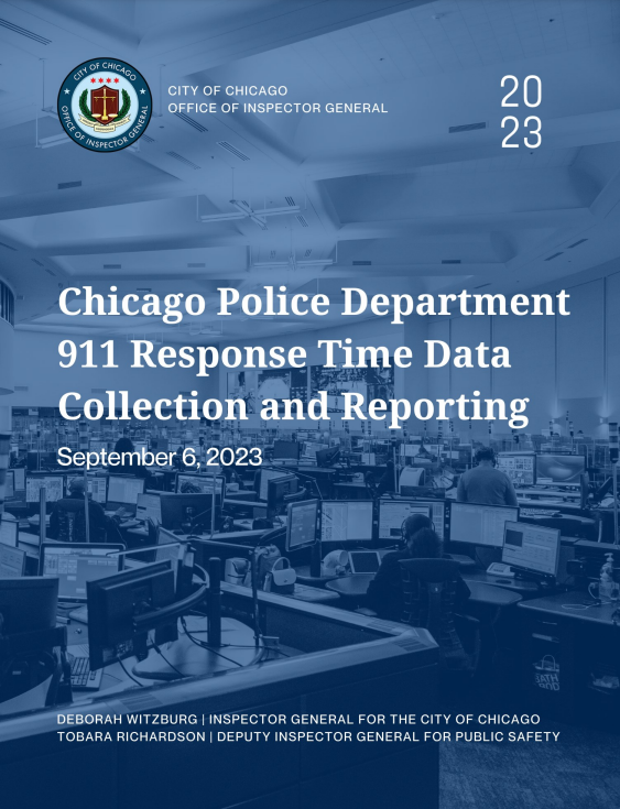 Chicago Police Department 911 Response Time Data Collection and Reporting - publication cover