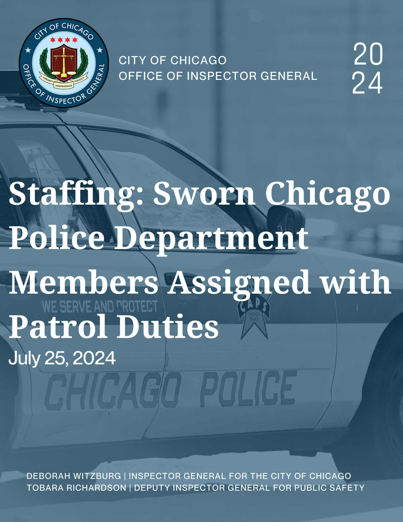 Staffing: Sworn Chicago Police Department Members Assigned with Patrol Duties - publication cover
