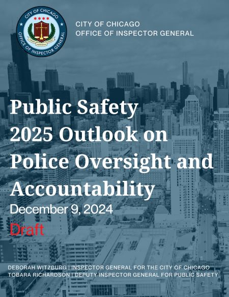 Draft Public Safety Annual Outlook 2025 - publication cover