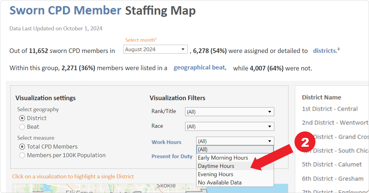 A screenshot showing the selection of Daytime Hours under the Work Hours dropdown menu.