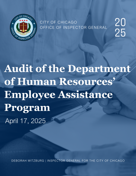 OIG Audit of Department of Human Resources’ Employee Assistance Program - publication cover
