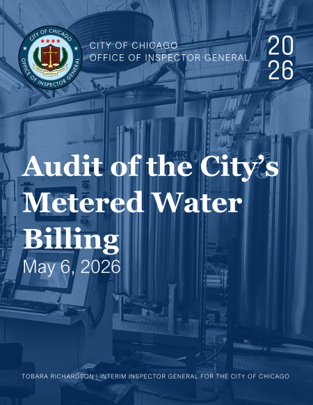 Audit of the City’s Metered Water Billing - publication cover